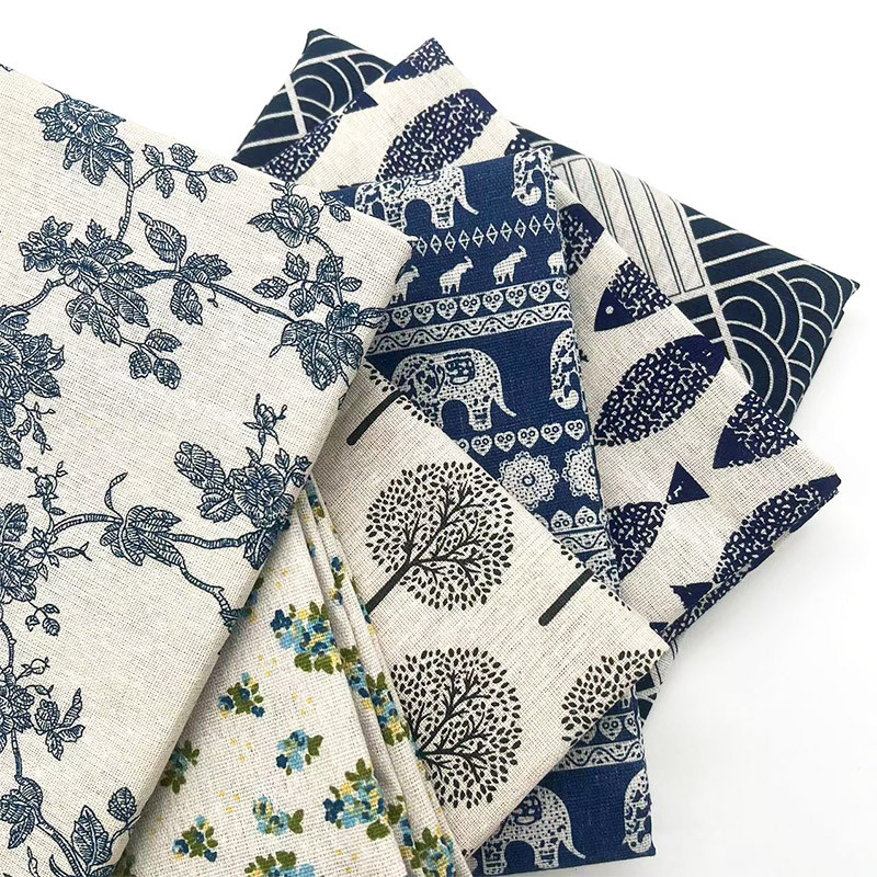 Vintage Blue Floral Cotton Lin - Linen Table Runner review and price