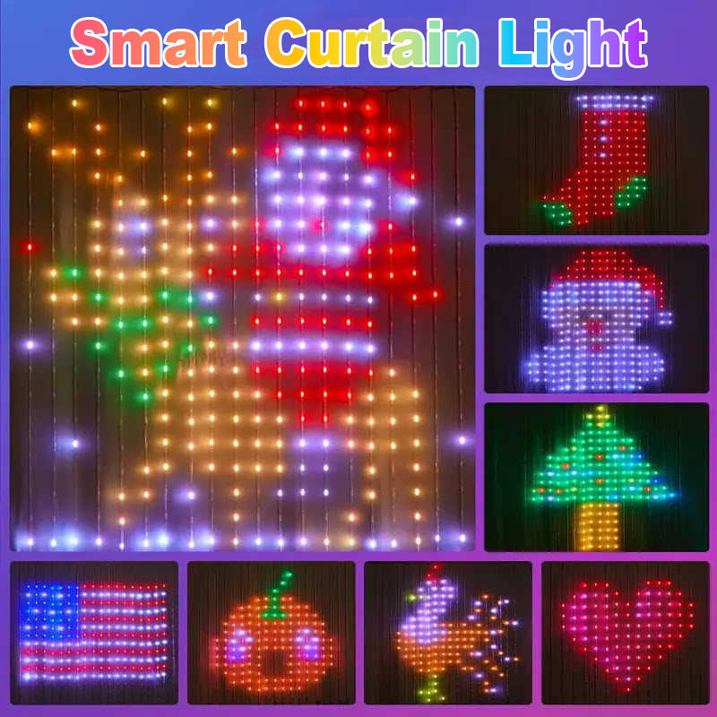 1/2PCS 400LEDs Smart Curtain L - Home Decor Free App review and price